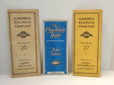 Clinchfield Railroad Company Timetables Three Original From 1946 1947 1949 VTG picture