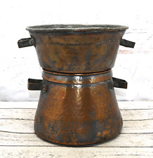 Antique Handmade Copper Couscousier North Africa Moroccan Couscous Pot picture