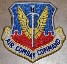 USAF AIR FORCE: AIR COMBAT COMMAND COLOR PATCH VINTAGE ORIGINAL MILITARY NEW picture