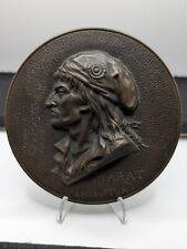Bronze Plaque of Jean- Paul Marat FRENCH REVOLUTION FIGURE picture