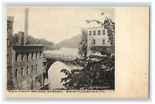 c1905 A View from Bridge Street, Brattleboro, Vermont VT Antique Postcard  picture