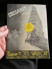 1940'S COCOANUT GROVE BOOKLET AT THE NUEVO HOTEL WALDORF MEXICO CITY BBA-42 picture
