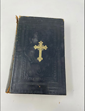 Antique 1891 Danish Lutheran Bible Religion Religious picture