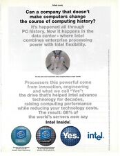 2002 Intel Processors Inside Computing History Vintage Magazine Print Ad/Poster picture