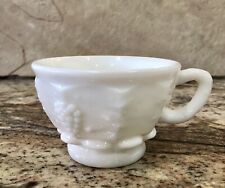 Vintage Westmoreland Milk Glass Paneled Grape Coffee Tea Cups MINT (7 Available) picture