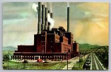 eStampsNet - Pittsburgh Lake Erie Railroad Steel King Postcard picture