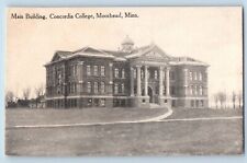 Moorhead Minnesota Postcard Main Building Concordia College 1910 Vintage Antique picture