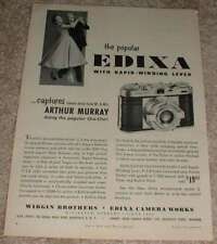 1956 Edixa Rangefinder C Camera Ad w/ Arthur Murray picture