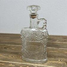 VTG Old Forester 1952 KY BOURBON Whiskey DECANTER embossed swirls W/ handle picture