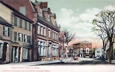 PLYMOUTH MA - Plymouth Street Scene Postcard - udb (pre 1908) picture