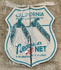 Neptune’s Net California Restaurant Official Flip-Flops | Men US Size 9-11 (L) picture