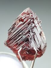 Etched Spessartine red Garnet thumbnail crystal with nice formation-pk. 3 grams* picture