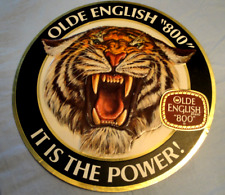 1983 Olde English 800 Pabst Beer Sign Foil “It Is The Power” Tiger Bar Mancave picture