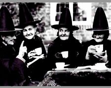 Scary LOL Halloween Witches 1928 Coffee break  Vintage old photo  8X10 picture