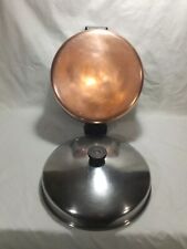 Vintage Revere Ware 6 Qt Copper Clad Stock Pot W/Dome Lid Clinton IL picture