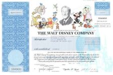 Walt Disney Co. - Fully Issued Stock Certificate (Uncanceled) - Entertainment St picture
