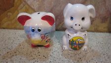 Lot of 2 Cute lil piggy banks Beach theme and Vegas picture