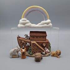 Homco Noah's Ark Set Figurine #1474 Rainbow Porcelain Vintage Home Interiors VTG picture