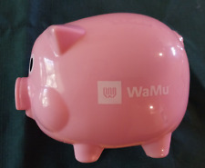 Vintage NOS WaMu Washington Mutual Banking Pink Piggy Bank picture