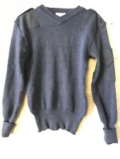 RAF Blue / Grey Jumper Wool Fine Knit Pullover Army Military Surplus picture