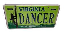 Pole Dancer Virginia Va DMV Unissued Keeping The Lights On License Plate SAMPLE picture