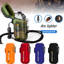 Dual Arc Plasma Electric Lighter USB Rechargeable Flameless Windproof Waterproof picture