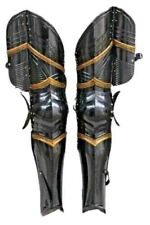 Medieval Pair Of Leg Set Armor Greaves Fully Wearable Gothic Knight x-mas item. picture
