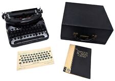 Antique 1933 Remington Noiseless Portable Typewriter w/ Case & Manual FOR REPAIR picture