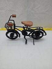 rare antique vintage handmade Folk Art metal miniature salesman sample bicycle picture