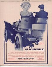 1908 Oldsmobile Original ad from Life - Very Rare with Mother-in-law seat picture