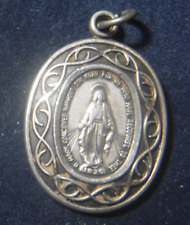 Sterling Silver Miraculous Medal, Catholic Medal picture