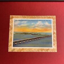 (1) Vintage Postcard Bahia Honda Bridge Overseas Highway Mainland Key West, FL picture