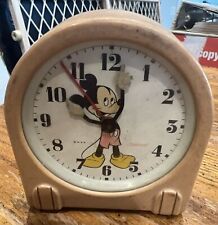 1947-49 Ingersoll Mickey Mouse Manually Wound Alarm Clock Made In USA Nonworking picture