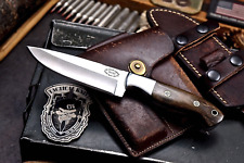 CFK Handmade DC53 Custom BROWN CAMEL BONE Small Hunting Camping Skinner Knife picture