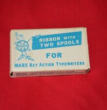 Vintage 1960's MARX Replacement Ribbon With 2 Spools For Key Action Typewriter picture