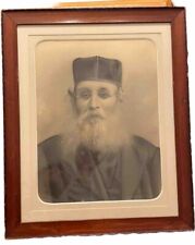 Antique Judaismus Overpainted Signed Antique Photo Orthodox 1860 picture
