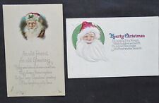 2  Santa Post Cards Circa 1910-1920   1 embossed  2986 picture