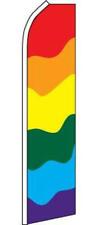 SUPER 15' FT SWOOPER RAINBOW PRIDE FLAG advertizing banner TALL Sign SUPER #788 picture
