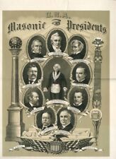 U.S.A. Masonic Presidents - Masonic Poster - Miscellaneous picture