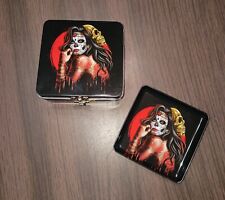 Smokezilla Metal Skull Design Locking Smoking Accessories Box picture