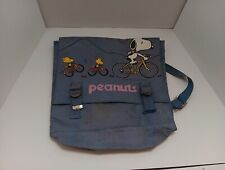 Vintage Snoopy Utterfly Peanuts Canvas Tote Bag 1965 Charlie Brown RARE picture