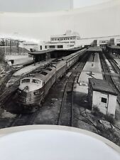 Vintage Railroad Photo B & O RR Deisel Locomotive 1408 Central Station 1940's  picture