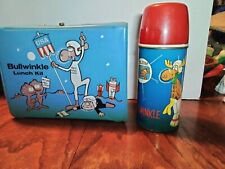 RARE  BULLWINKLE TELSTAR Lunchbox & Thermos Near Minty BEST ON EBAY picture