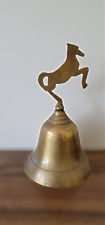 Vintage Brass Bell Horse Made in India 7 3/4