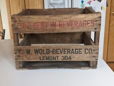 ***RARE*** EW Wold Best In Beverage Bottle Hutch Blob Crate Lemont Illinois picture