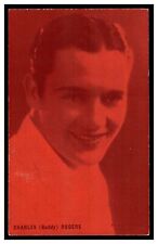 BUDDY ROGERS POSTCARD PHOTO ACTOR RED TINT UNUSED BLANK BACK AMERICA'S BOYFRIEND picture