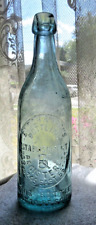Pre-Pro BLOCH & KRAUS Est East 56th St. Embossed Aqua Blob Top Beer Bottle NY CA picture