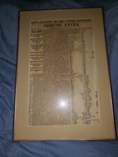 First Account Of The Custer Massacre July 6th 1876 Framed Mat Glass Nice  picture