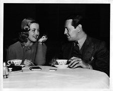 Phillis Brooks dines with  Ivan Lebedeff Candid Rare Stamped Photograph picture