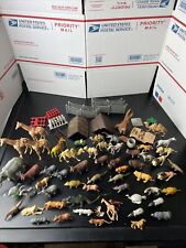 50+ VTG Plastic Farm Animals Fence 1960s 70s Made in Hong Kong Nylint picture